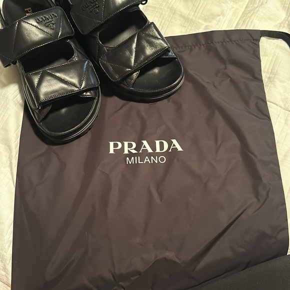Padded Nappa Leather Sandals for